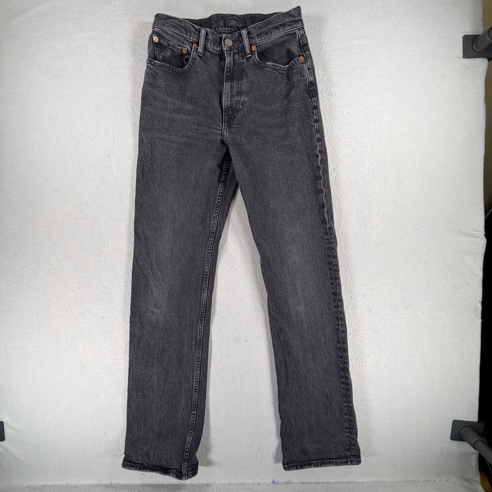 Polo Ralph Lauren The Straight Jeans Size 27R Black Wash Denim Classic Casual